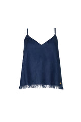 LEILA TOP DEEP BLUE