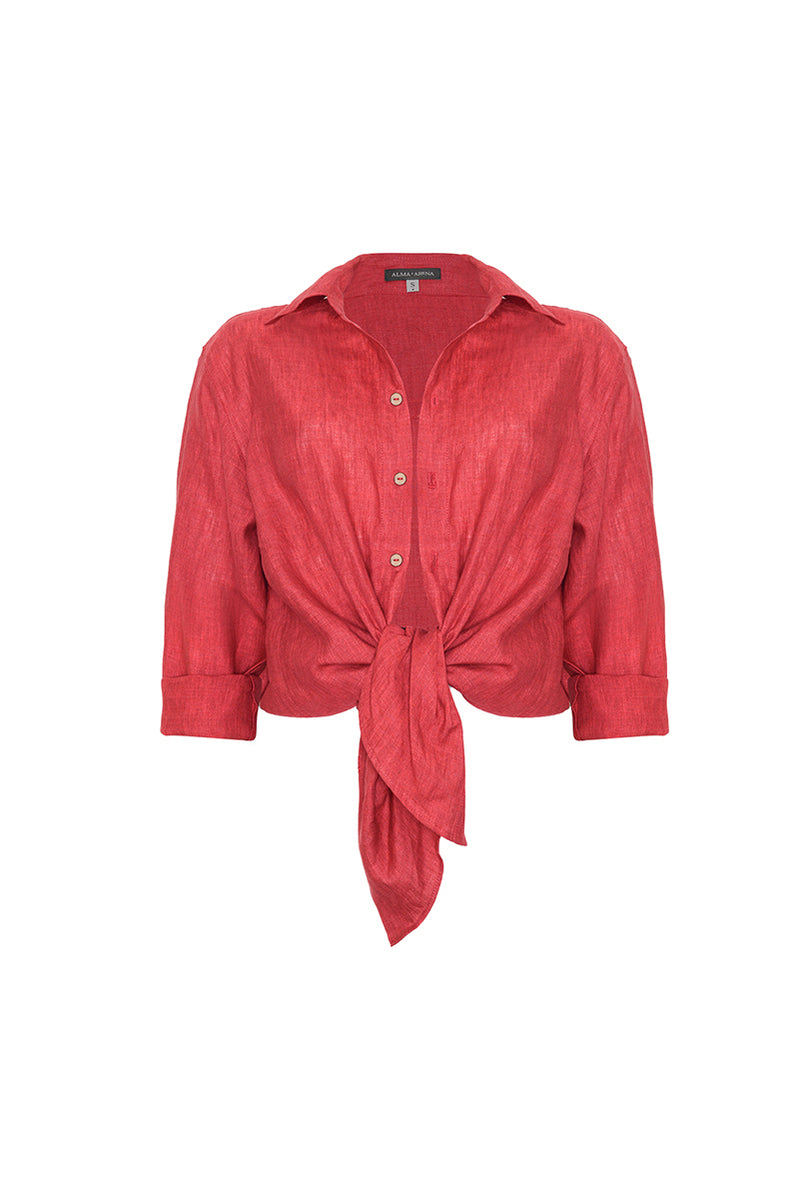 MAREE LINEN SHIRT LICHIA REEF