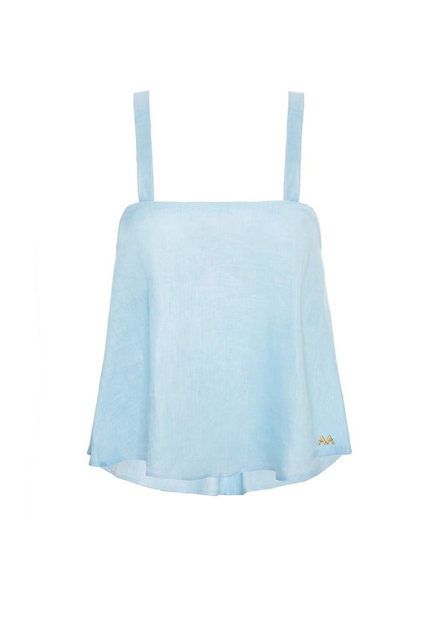 EBBA CROP TOP BLUEFIN