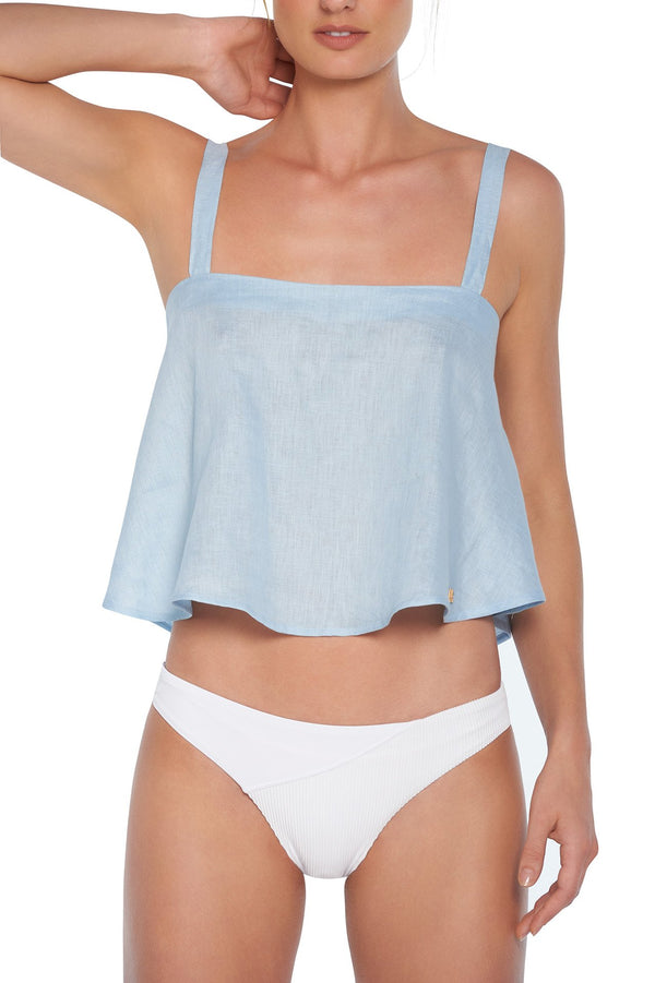 EBBA CROP TOP BLUEFIN